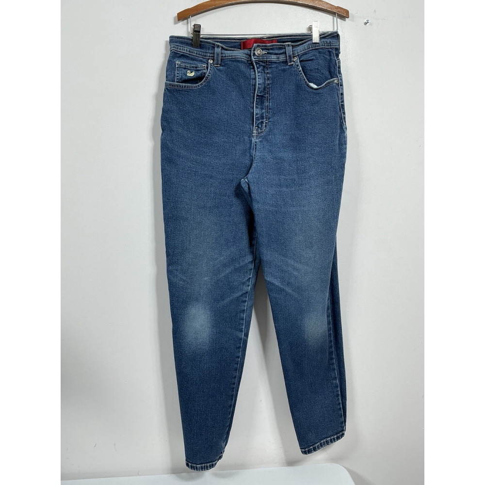 Womans Excellent Condition Gloria Vandirbilt Blue Jeans Size 12 M 0144/I-4